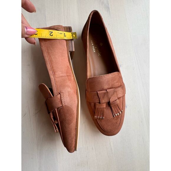 Kate Spade Classic Berkeley tassel brown tan suede loafers  size 5.5 - Picture 8 of 10